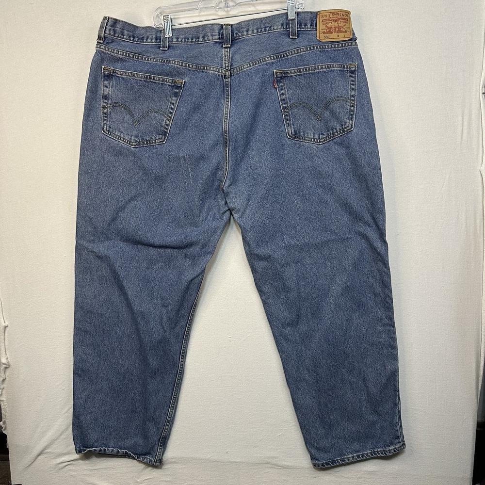 Levi's 550 Relaxed Fit Blue‎ Denim Men's Jeans 50X30